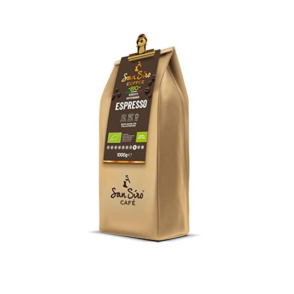 SanSiro® BIO Kaffeebohnen 1000g | ESPRESSO | Traditionelle Trommelröstung | 100% Arabica Bohnen | Säurearm | Geschenk… – Bild 3