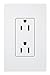 Lutron Claro 15 Amp Duplex Outlet, SCR-15-SW, Snow