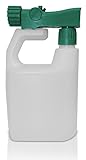 Refillable Multipurpose Hose Sprayer Bottle - Empty Ready-to-use Sprayer 3 oz per Gallon, Reusable, holds 32 ounces - Best for fertilizer, pesticides, herbicides, car wash and any other outdoor liquid