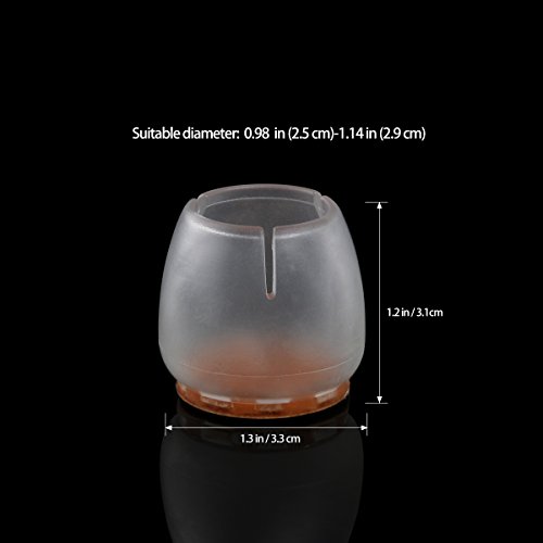 NUOLUX Chair Leg Caps Feet Pads Furniture Table Covers Floor Protectors Silicone - Thumbnail 6