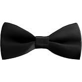 DAISYSILK 100% Silk Pre-Tied Bow Tie for Men&amp;Boys,Adjustable Tuxedo Bowtie | Premium silk texture with elegant sheen,adjustable neck strap for comfortable fit,ideal for weddings,tuxedos,parties&amp;gifts