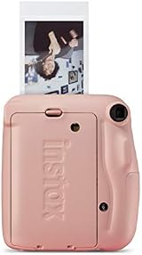 Instax Mini 11 Instant Camera Blush Pink Auto Exposure Selfie Lens view 3