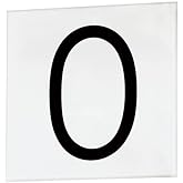 Sans Serif - 4.5 Inch 0 Square Tile