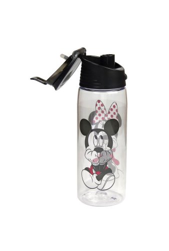Disney Gazing Mickey Minnie Flip Top Water Bottle