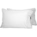 Bare Home Microfiber Pillow Cases - Standard/Queen Size - Cooling Pillowcases - Double Brushed - 2 Pack - Easy Care (Pillowcase Set of 2, White)