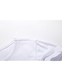 UNACOO playera básica de manga corta para niña, cuello redondo, clásica, paquete de camiseta