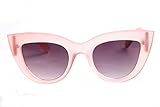 SojoS SJ2017 Cat Eye Mirrored Flat Lenses Street Fashion Metal Frame Women Sunglasse