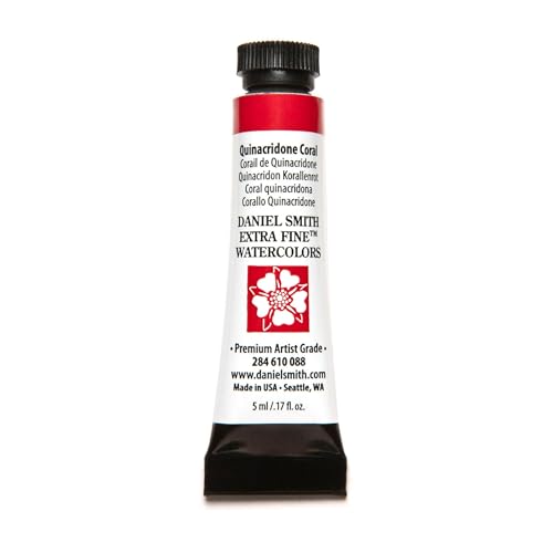 Daniel Smith ダニエル・スミス 水彩絵具 5mlチューブ (Quinacridone Coral) 284610088