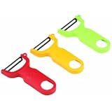 Kuhn Rikon 3-Set Original Swiss Peeler, Red/Green/Yellow