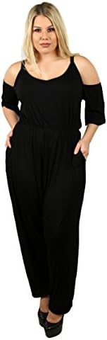 Ladies Black Knit Jump Suit 3X