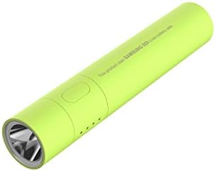 TSST SAMSUNG SDI battery cell Ultra Portable 3,000mAh External Battery Power Bank Charger with detacheable Flashlight for Samsung Galaxy, iPhone, iPad, HTC, and More (Green), Ultra high charging speed 1.5A Max