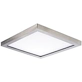 Maxim Lighting 58720WTSN Wafer - 10W 1 LED Square Flush Mount-0.5 Inches Tall and 5 Inches Wide, Finish Color: Satin Nickel