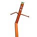 20ft 18'' Inflatable Tube Sky Puppet Tube Man Air Puppet Wind Flying Air Sky Tube Promotional Balloons Advertising Waver People Dancer NO Blower (Orange)