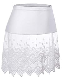 Grace Karin extensor de dama de encaje mitad Slip de encaje de ganchillo faldas accesorios