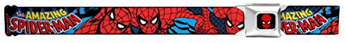 Buckle-Down mens Buckle-down Seatbelt Spider-man Wspd001 Belt, Multicolor, 1.5 Wide - 32-52 Inches in Length US