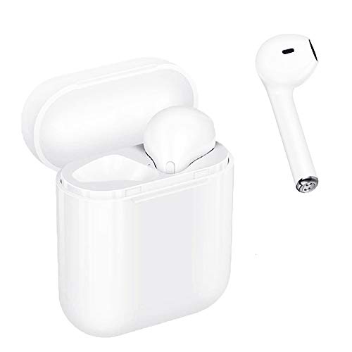 Wireless Earbuds, Bluetooth 5.0 Headphones True Wireless in-Ear Earbuds Deep Bass 3D Stereo Sound, Built-in Mic Charger Box and Supports All Bluetooth Devices