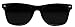 Basik Eyewear - Super Extremely Dark Black Retro Classic 80's Sunglasses 1 Pair (Glossy Black Frame, Dark Black)