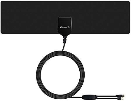OHAYO TV Antenna 50 Miles Indoor Digital HDTV Antenna Amplified 13.2ft Long Copper Coaxial Cable and USB Power Supply