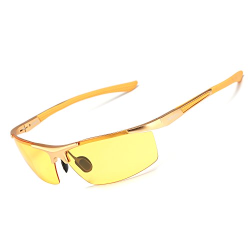 SOXICK Men's HD Polarized Night Driving Glasses Anti Glare Safety Glasses MasterBasser