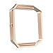 MoKo Frame Compatible with Fitbit Blaze, Stainless Steel Replacement Metal Frame Housing for Fitbit Blaze Smart Watch - Rose Gold