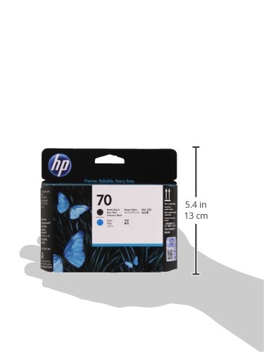 Hewlett Packard 70 Matte Black and Cyan Printhead (C9404A)