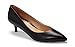Vionic Women's Kit Josie Kitten Heels - Ladies Pumps with Concealed Orthotic Arch Support Black Leather 9 Medium US