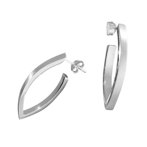 VINANI Creolen Navic XL Silber 925 Ohrringe CNX