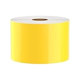 DuraLabel PRO Compatible Premium Vinyl Tape, Yellow, 3