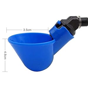 PETAMANIM Bicchieri per Bevitori di Pollo 10 Pezzi Bevitori Automatici abbeveratoi Cortili di plastica Anatra Uccello… PETAMANIM PETAMANIM Bicchieri per Bevitori di Pollo 10 Pezzi Bevitori Automatici abbeveratoi Cortili di plastica Anatra Uccello…