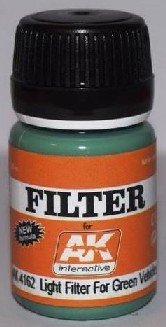 Light Green Filter for Vehicles Enamel Paint 35ml Bottle AK Interactive