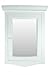 Renovators Supply Manufacturing White Corner Wall Mount Medicine Cabinet with Mirror Wooden Bathroom Storage 27 X 20 Inches Double Shelf Storage Cabinet Pre-Assembled with Hardware