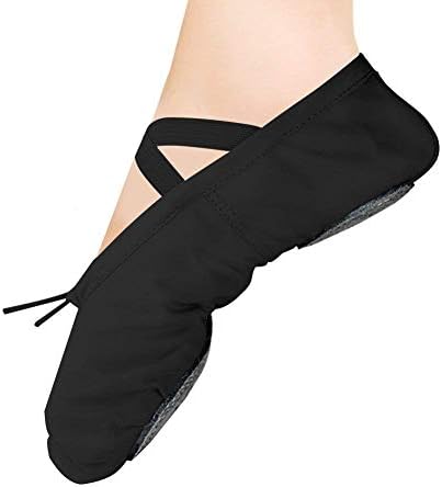 Ballet Shoes Girls Canvas Ballet Slipper/Ballet Shoe/Yoga Dance Shoe(Size Too Larger, it is Recommended to Shoot a Size Smaller)