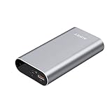 AUKEY 10050mAh Portable Charger with Qualcomm Quick Charge 3.0 for Samsung Galaxy S8/S8+, LG G5/G6, HTC 10 and More - Grey