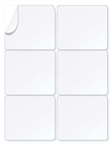 enKo 660 Labels, 3-1/3" x 4" Inches White Address, Mailing, Shipping & Barcode Blank Labels for Laser and Inkjet Printers (Self Adhesive) - Thumbnail 2