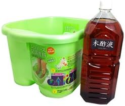 足湯セット 足湯バケツ2502 12l 木酢液2l 国産 原液100 3年熟成