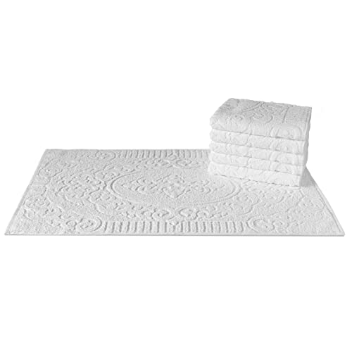 Kit 5 Toalhas de Piso para Hotel Luxo Grossa - Nobre (Branco)
