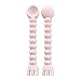 Ryan & Rose Cutie Tensils Baby Spoon and Fork [2 Pack] (Pink)
