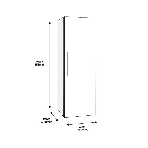 Samsung RR39M7140WW Freestanding Fridge, Frost Free, 394L capacity, 60cm wide, White