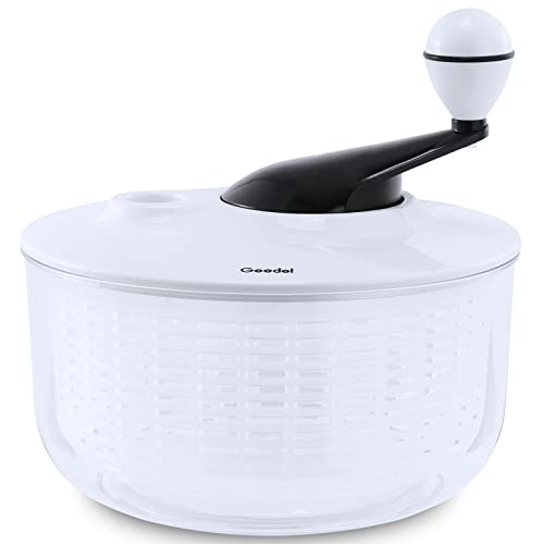 Salad Spinner Large 5L Capacity, Easy to Clean Lettuce Spinner with