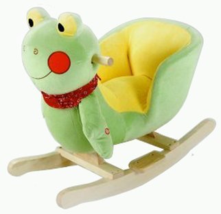 Amazon Com Plush Frog Baby Rocking Chair Kids Toy Ride