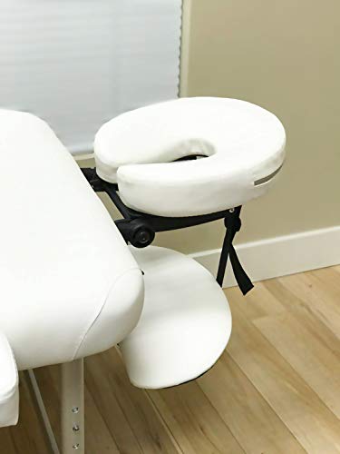Angel USA Ultra Light Weight Sturdy Aluminum Frame 84"L Portable Massage Table Facial SPA Bed Tattoo w/Free Carry Case, Face Cradle, Arm Rests (Cream White)