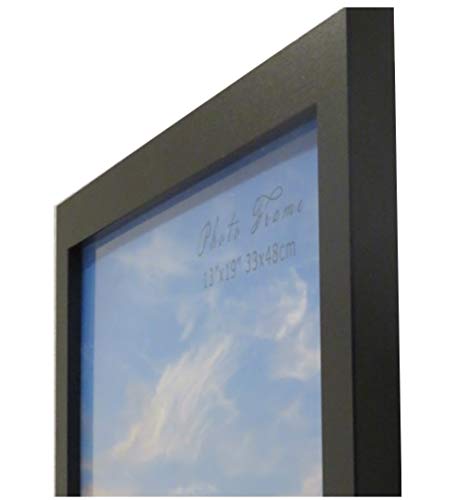 Frame Amo 13x19 Black Modern Wood Picture or Poster Frame, 1 inch Wide Border, 3-Pack - Thumbnail 3