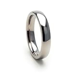 4mm Titanium Ring Comfort Fit Band 100's of Sizes & Styles Available