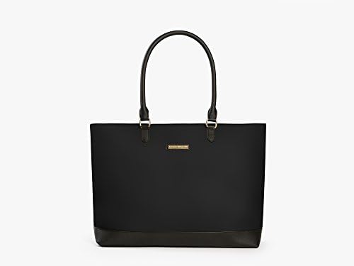 Archer Brighton Isabel Womenโs Laptop & Tablet Zip Tote, Womenโs 15.6 & 17 Inch Business Computer Briefcase Bag with Crossbody, Leather Canvas Organizer Handbag Purse for Work, Travel