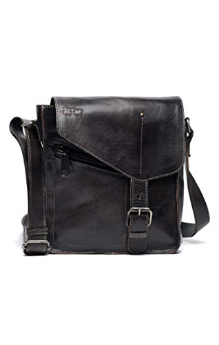 Bed|Stu Women's Venice Beach Leather Bag (Black Rustic)