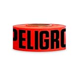 ATERET Premium Danger Peligro Tape 1-Pack 3 inch x