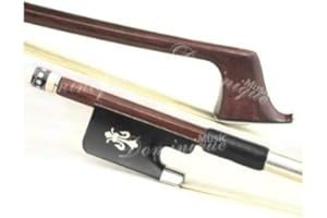 D Z Strad Cello Bow Brazil Wood Peccatte Copy 4/4 Full Size with Ebony Fleur-de-lis Frog (4/4 - Brazil Wood)