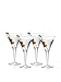 Luigi Bormioli Set of 4 Michelangelo Masterpiece 8.75-Oz. Martini Glasses