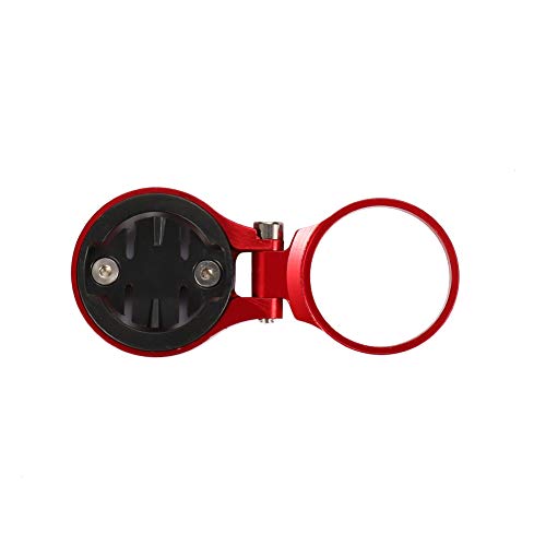 Kbrotech Bike Stem Mount Holder Compatible Garmin Bryton Cateye Computer,Bicycle Stem Computer Extension Holder,Angle Adjustable (red)