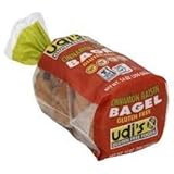 Udis Gluten Free Cinnamon Raisin Bagel 4 Ct (Pack of 4)